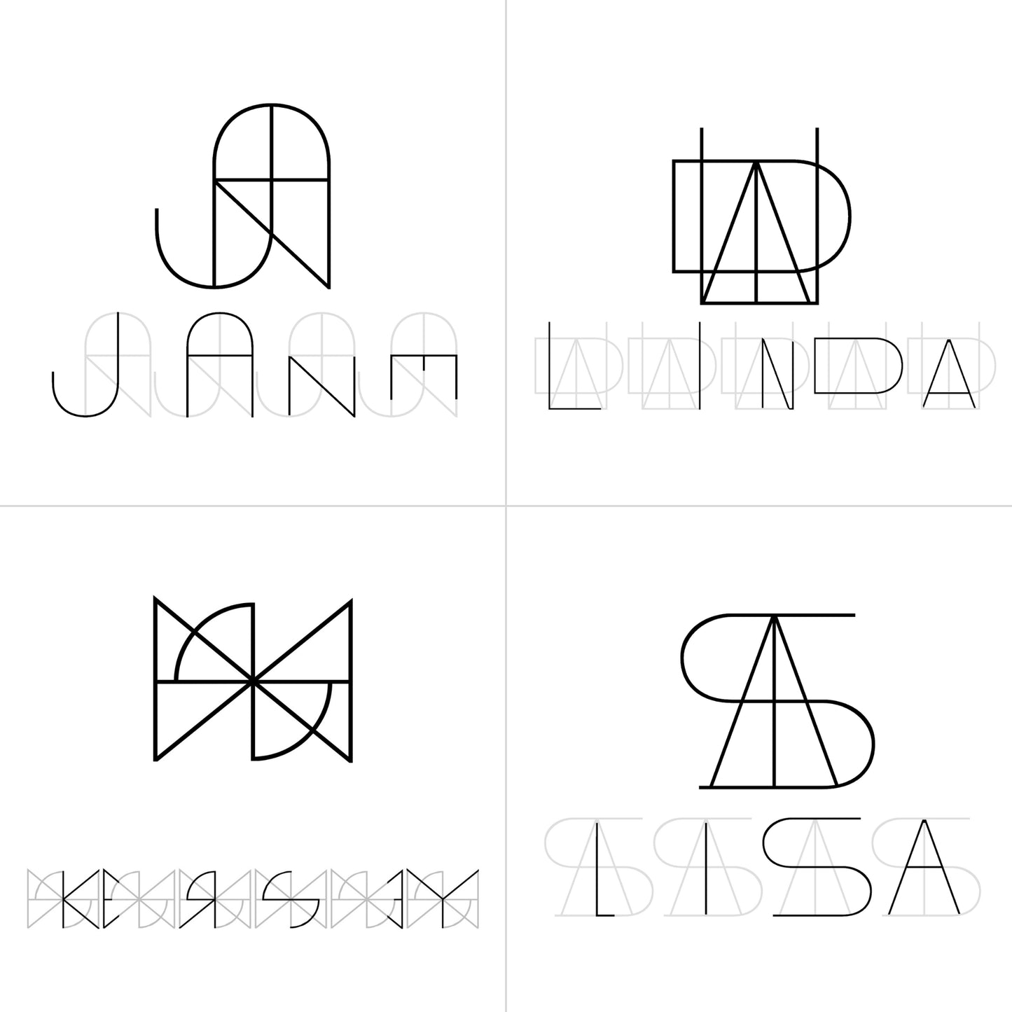 Monogram Name Digital Download