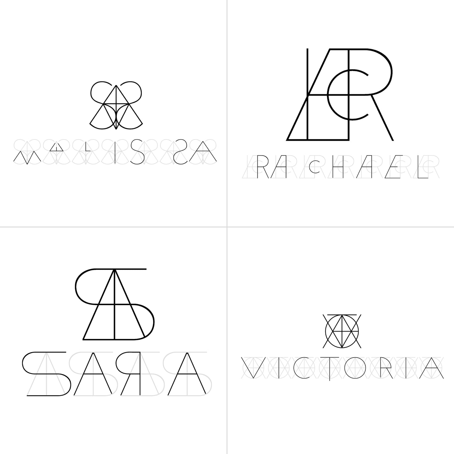 Monogram Name Digital Download