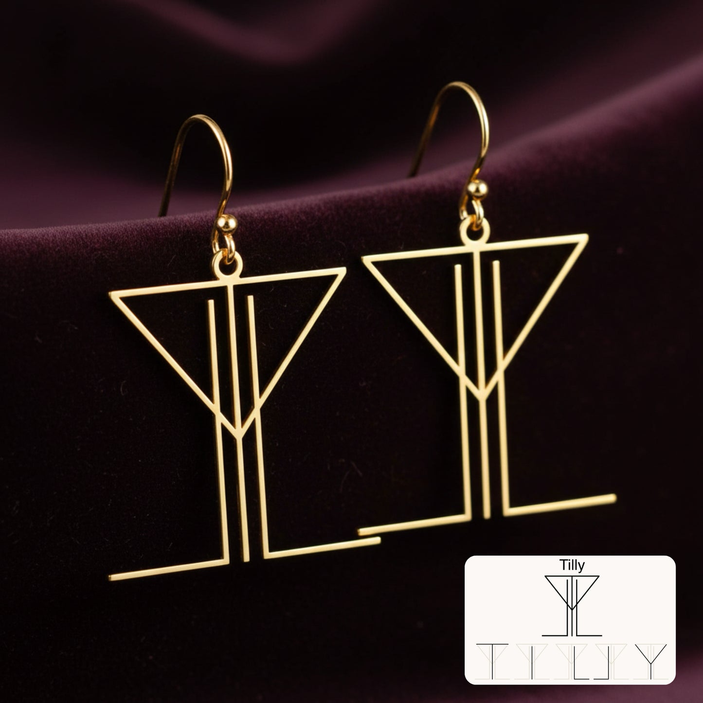 Personalized Monogram Pendant Earrings