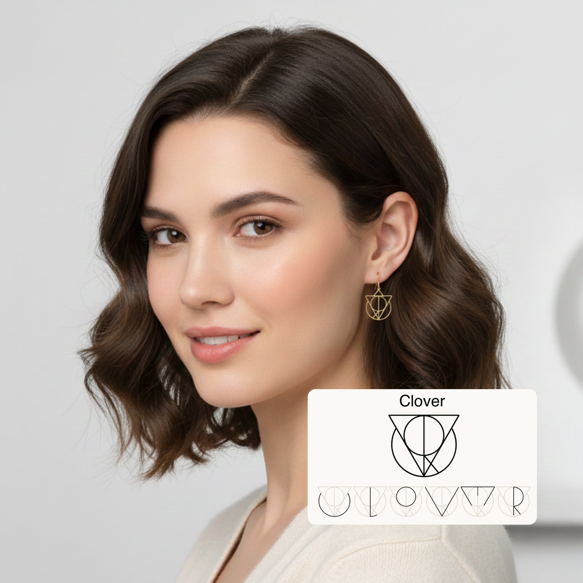 Personalized Monogram Pendant Earrings