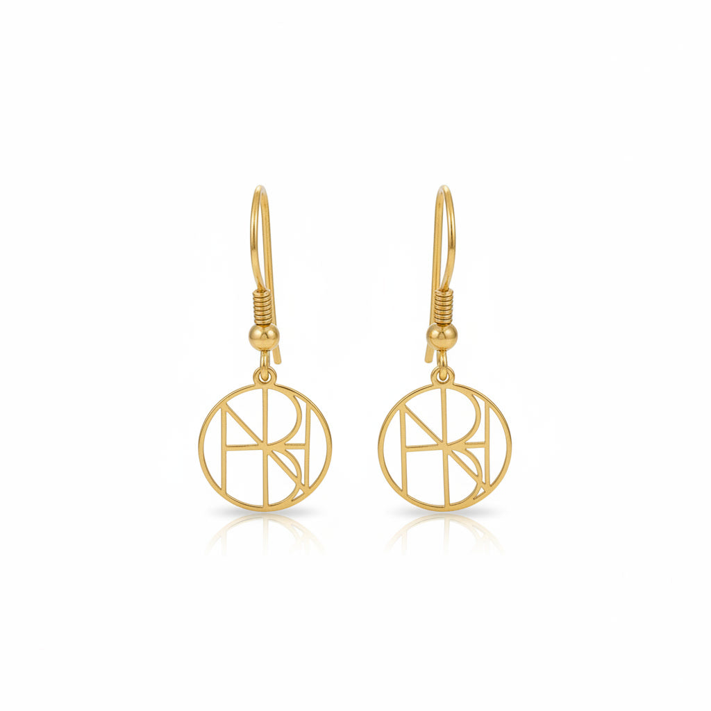Personalized Monogram Pendant Earrings